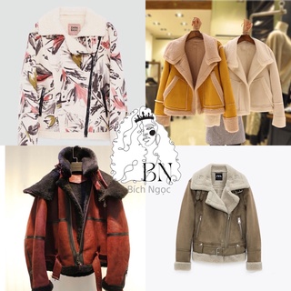 Áo lông cừu ,áo khoác da lộn lót lông secondhand