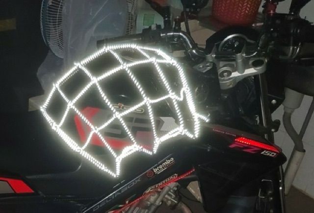 Dây ràng đồ phản quang xe máy , Lưới Trùm Phản Quang