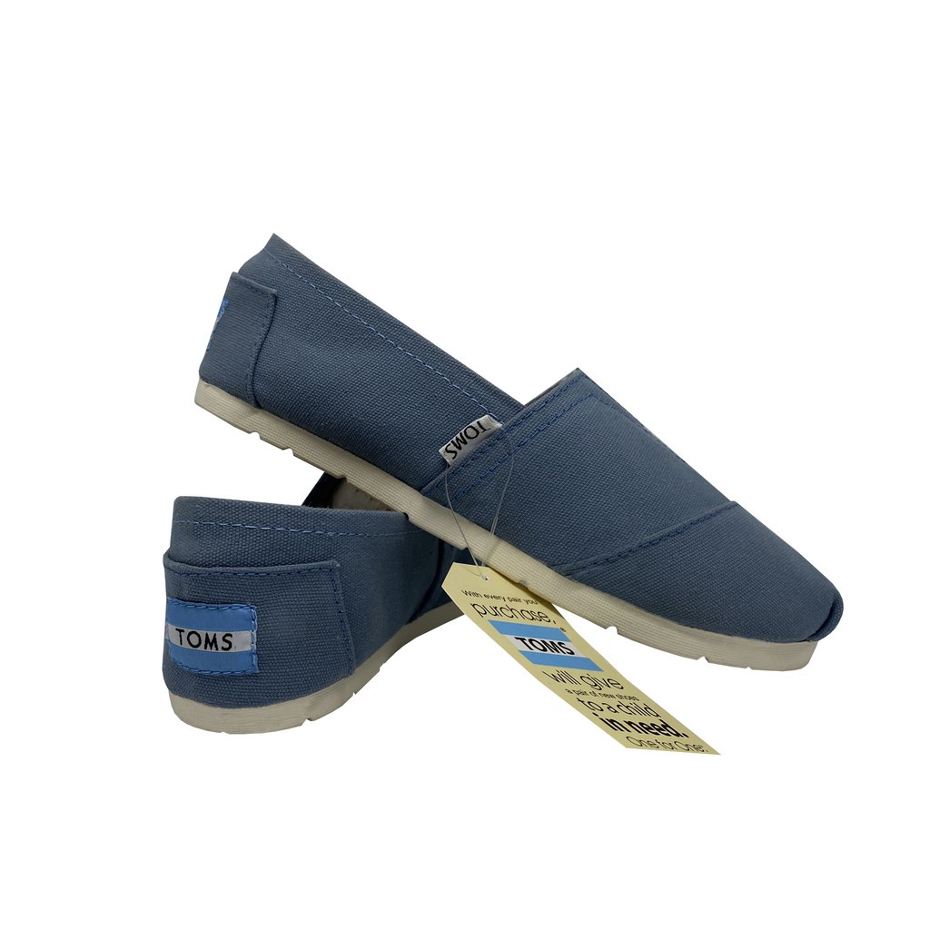 Giày toms Xám, GREY (Đế cao su đúc) kh