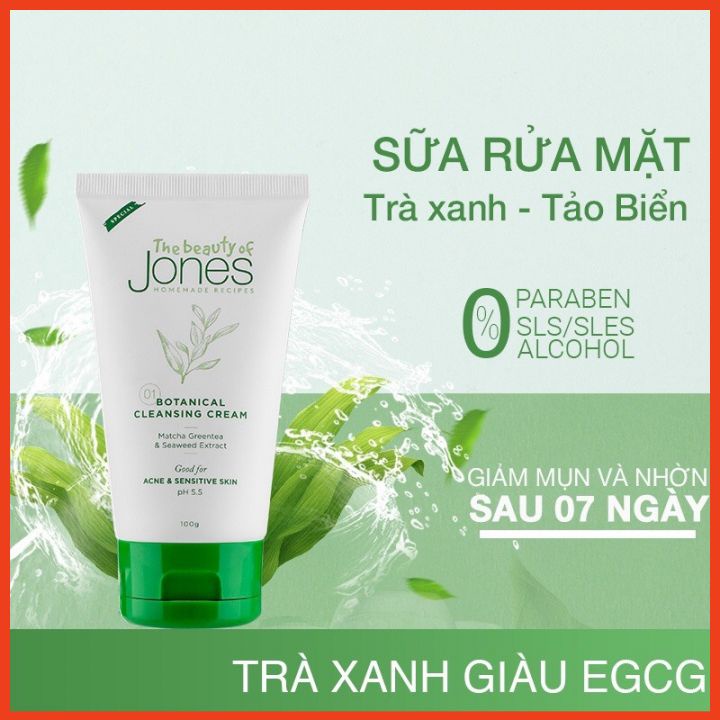 Sữa Rửa Mặt Cho Da Nhạy Cảm The Beauty Of Jones 100ml Và 20ml