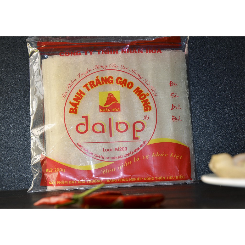 Bánh tráng gạo mỏng Dalop (16x16cm)