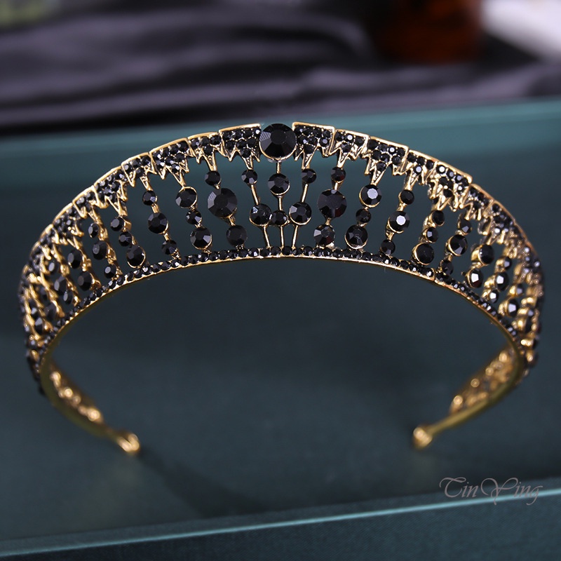 GETNOIVAS Vương miện cài tóc đính đá sang trọng khí chất cho cô dâu