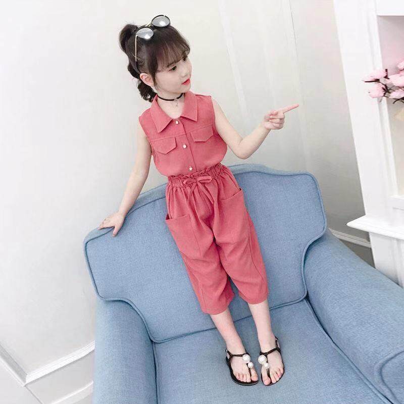 Set Áo Thun Và Quần Short Thời Trang Cho Bé Gái