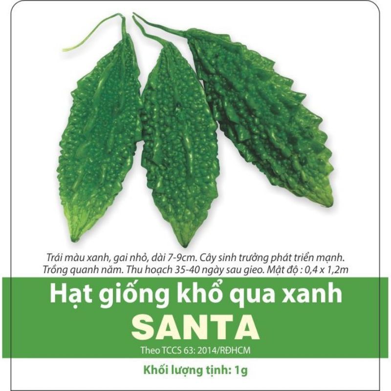 Hạt giống khổ qua xanh santa