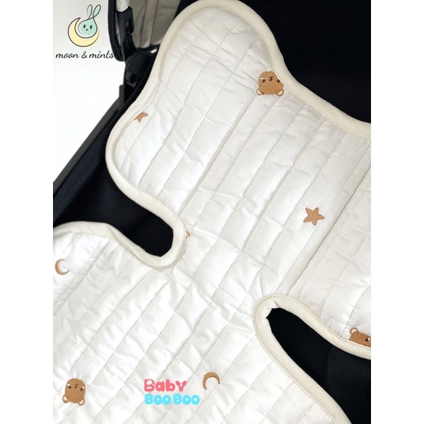 Lót xe đẩy 3D thoáng khí cho bé Moon&Mints, chất liệu siêu thoáng mát