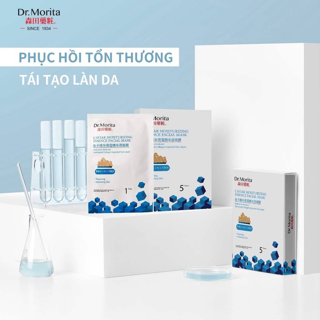 Mặt nạ Dr. Morita 30ml giúp cấp ẩm, dưỡng trắng và chống lão hóa da