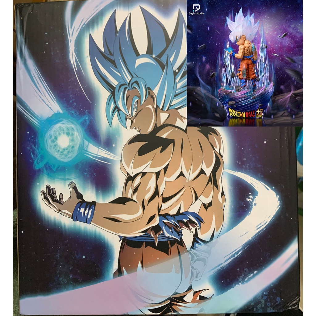 Mô hình Resin Dragon Ball chính hãng - Goku UI Deyin Studio