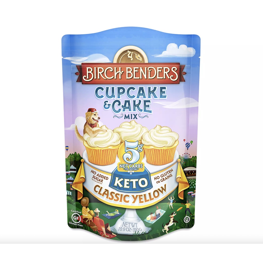 BỘT BÁNH CUPCAKE & CAKE VÀNG Keto Mix, Classic Yellow, 310g