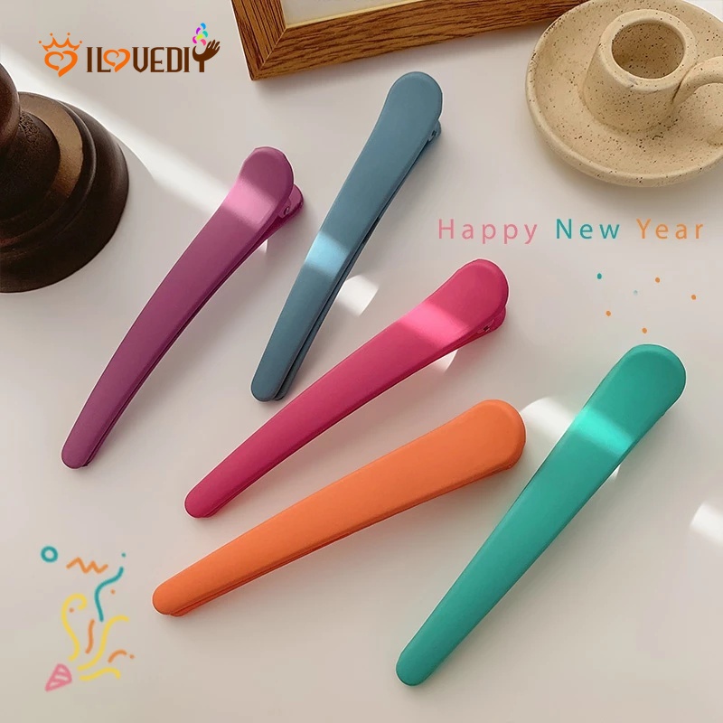 Kẹp tóc bằng acrylic màu kẹo đơn giản phong cách hàn quốc cho nữ