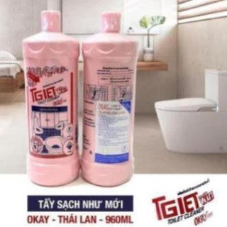 Combo 2 chai tẩy tolet okay thái lan 960ml - dung dịch tẩy đa năng cao cấp