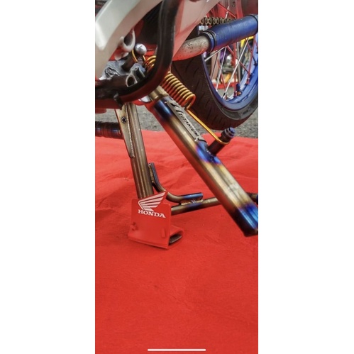 Combo  titan chân chống đứng , chân chống nghiêng cho vario 2015-2021 chất liệu titanium 100% ab