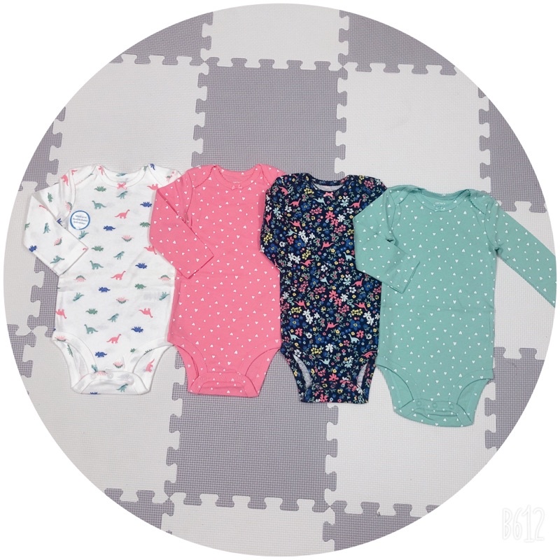 (Hàng auth) set 4 áo body dài tay Carters chính hãng săn sale