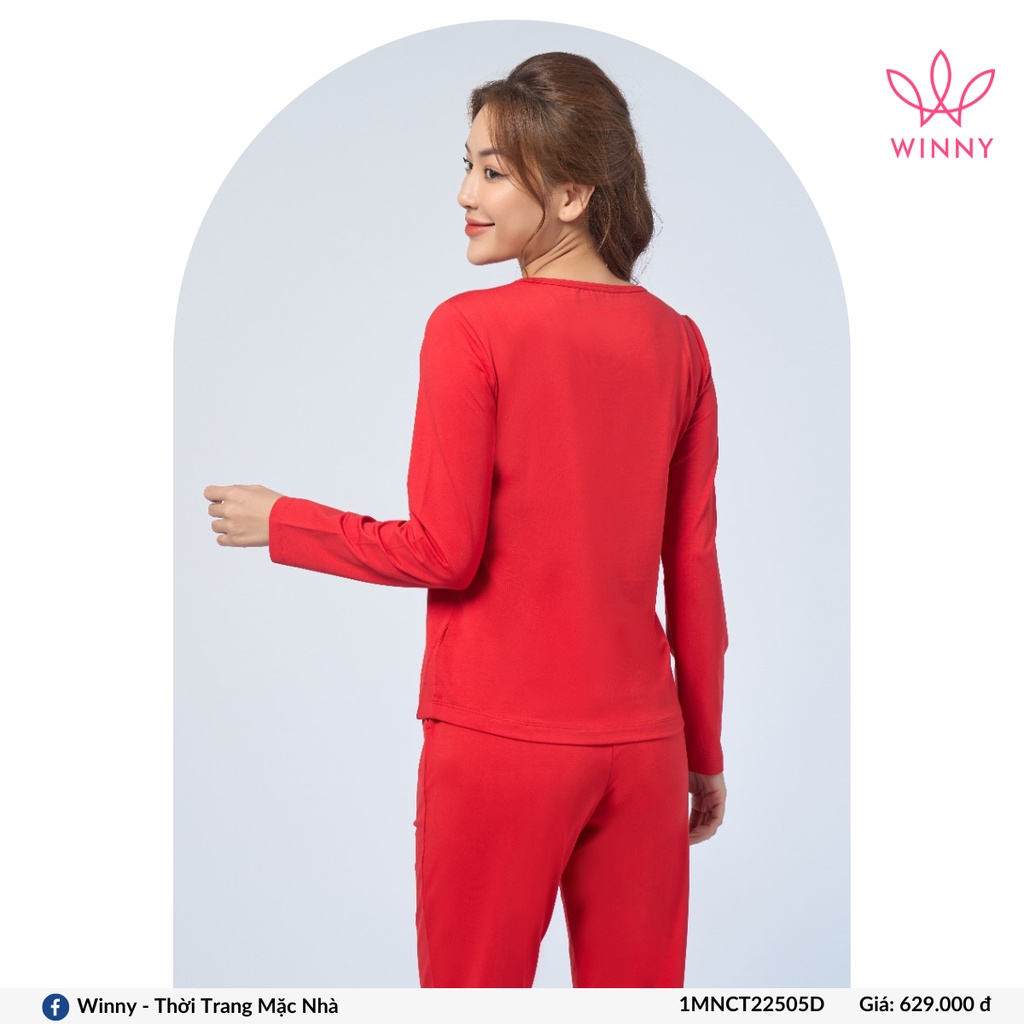 Bộ mặc nhà tay dài quần dài cotton Winny - 1MNCT22505D
