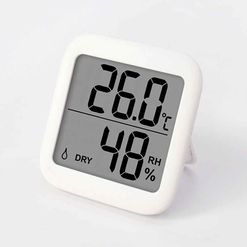 Đồng hồ đo nhiệt độ độ độ ẩm màn hình lớn C/ F với nam châm và giá đỡ