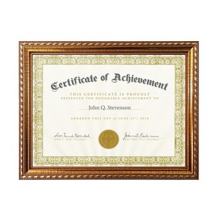 Mẫu Khung Bằng Khen A4 và A3 - mẫu hoa văn màu vàng