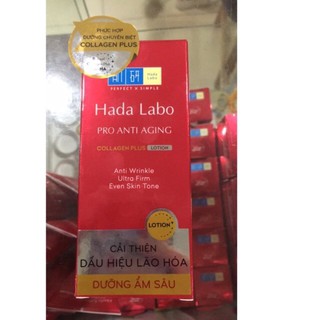 Dung dịch cái thiện dấu hiệu lão hóa Hada Labo Pro Anti Aging Collagen Plus Lotion 100ml