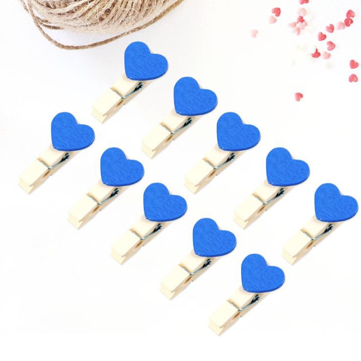Kẹp Gỗ Trái Tim (Nhiều loại được chọn)