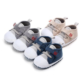 Giày vải bố đế mềm cho bé trai và bé gái sơ sinh