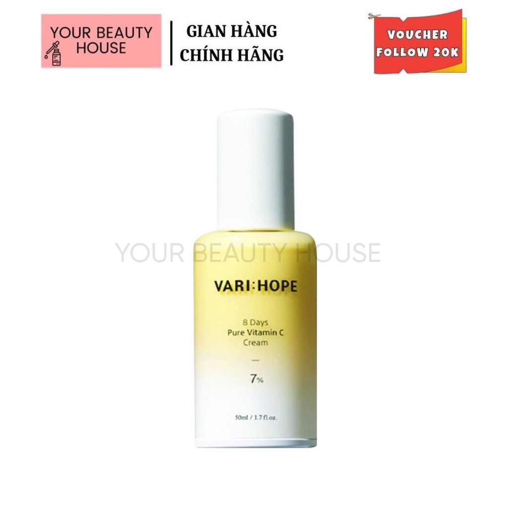 [VARI:HOPE] Kem giảm thâm dưỡng sáng da sau 8 ngày
