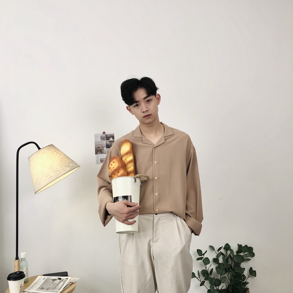 Áo sơ mi local brand Pijama dài tay City Cycle vải đũi form rộng nam nữ oversize unisex