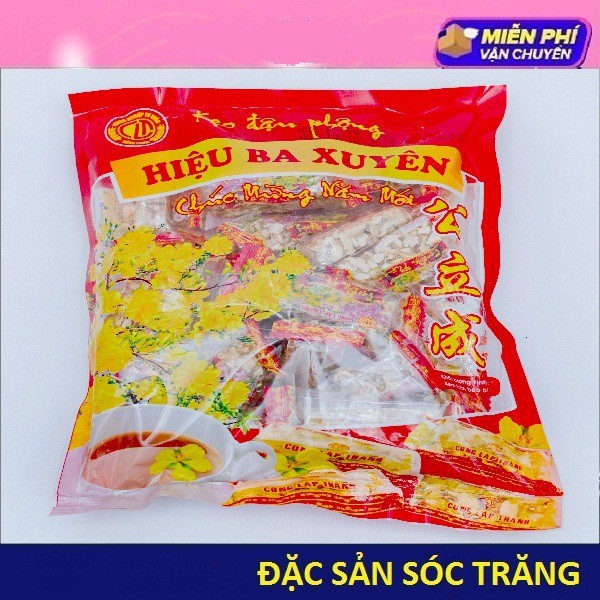 Kẹo Đậu Phộng - Hiệu Ba Xuyên - Công Lập Thành - 1 gói 300gram - Rất Ngon Thích Hợp Làm Quà Tặng