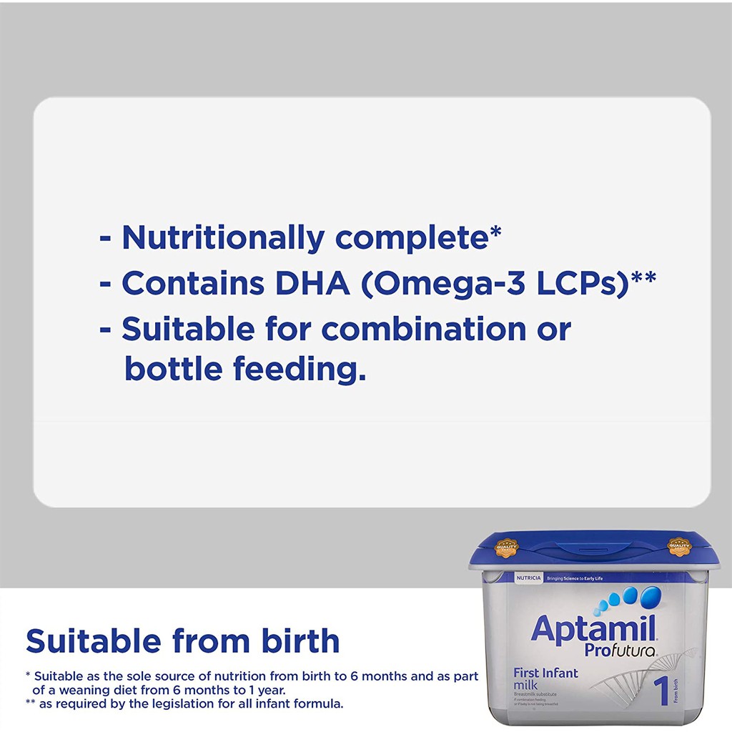 [Mẫu mới] Sữa Công thức Aptamil Profutura Anh số 1 (800g)
