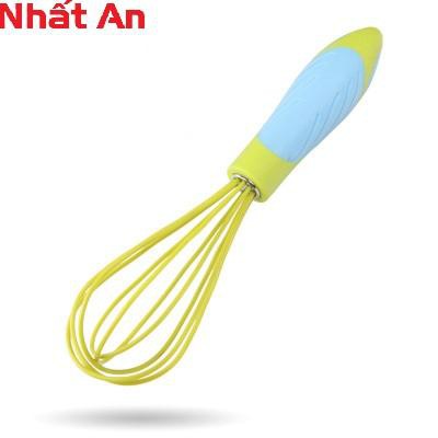 Dụng cụ đánh trứng silicone cầm tay/ Phới đánh trứng silicone 25cm