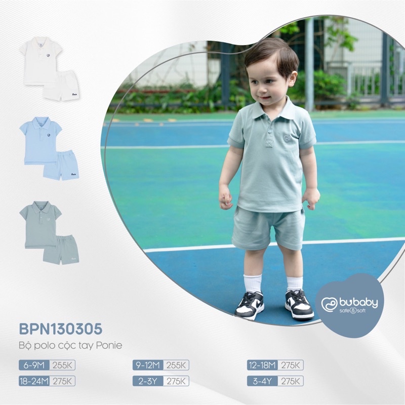 Bu baby - Bộ quần áo polo cộc tay Ponie BPN130305