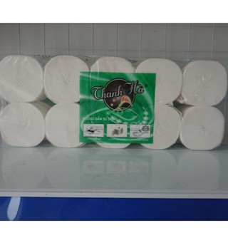 Giấy vệ sinh Thanh Hà. Giấy 3 Lớp (Bịch 10 Cuộn)