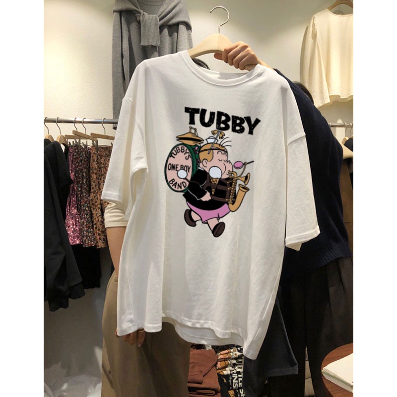 NRVP Mới Áo Thun Cotton Tay Ngắn Cổ Tròn Thời Trang Mùa Hè Phong Cách Hàn Quốc Cho Nữ