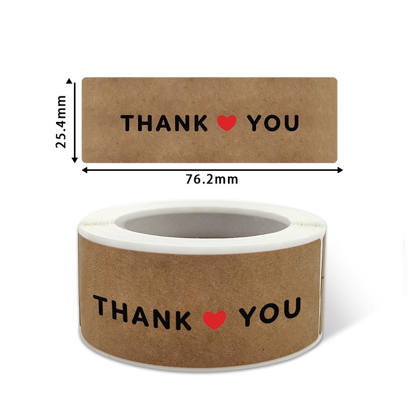 Cuộn tem cảm ơn - nhãn dán THANK YOU, tem niêm phong chữ nhật đủ mẫu cực đẹp, thiết kế sang trọng