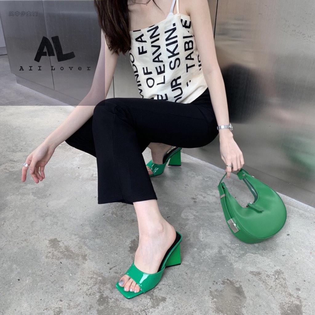 GUỐC NỮ ALI LOVER - DÉP CAO GÓT QUAI NGANG 9 PHÂN - AD211159