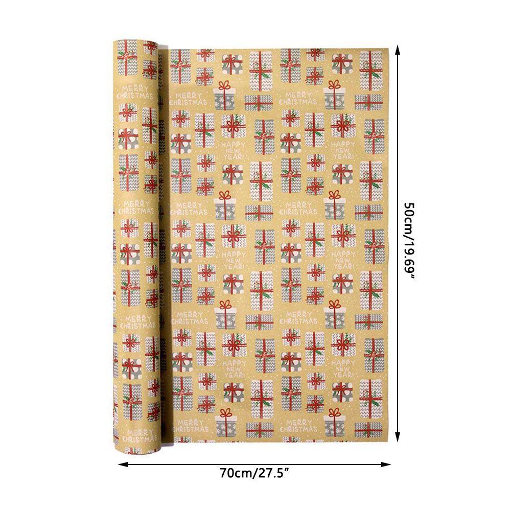 Cuộn Giấy Gói Quà Giáng Sinh 70X50cm