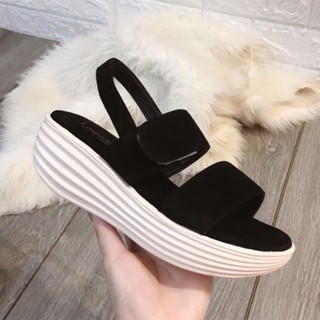 Dép Sandal Nữ Đế Bánh Mì 5cm , Dép Đế Xuồng Quai Ngang Siêu Nhẹ - FreeShip kèm Quà Tặng