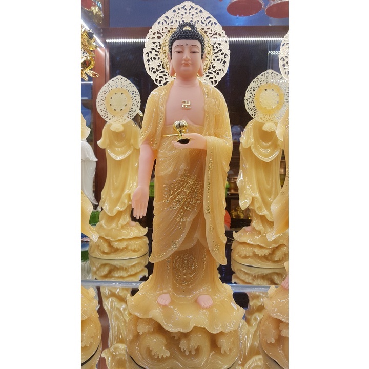 Tượng Tây Phương Tam Thánh Phật, tượng tam thánh phật, tượng phật đá thạch anh Đài Loan, tượng phật tam thánh đài loan.