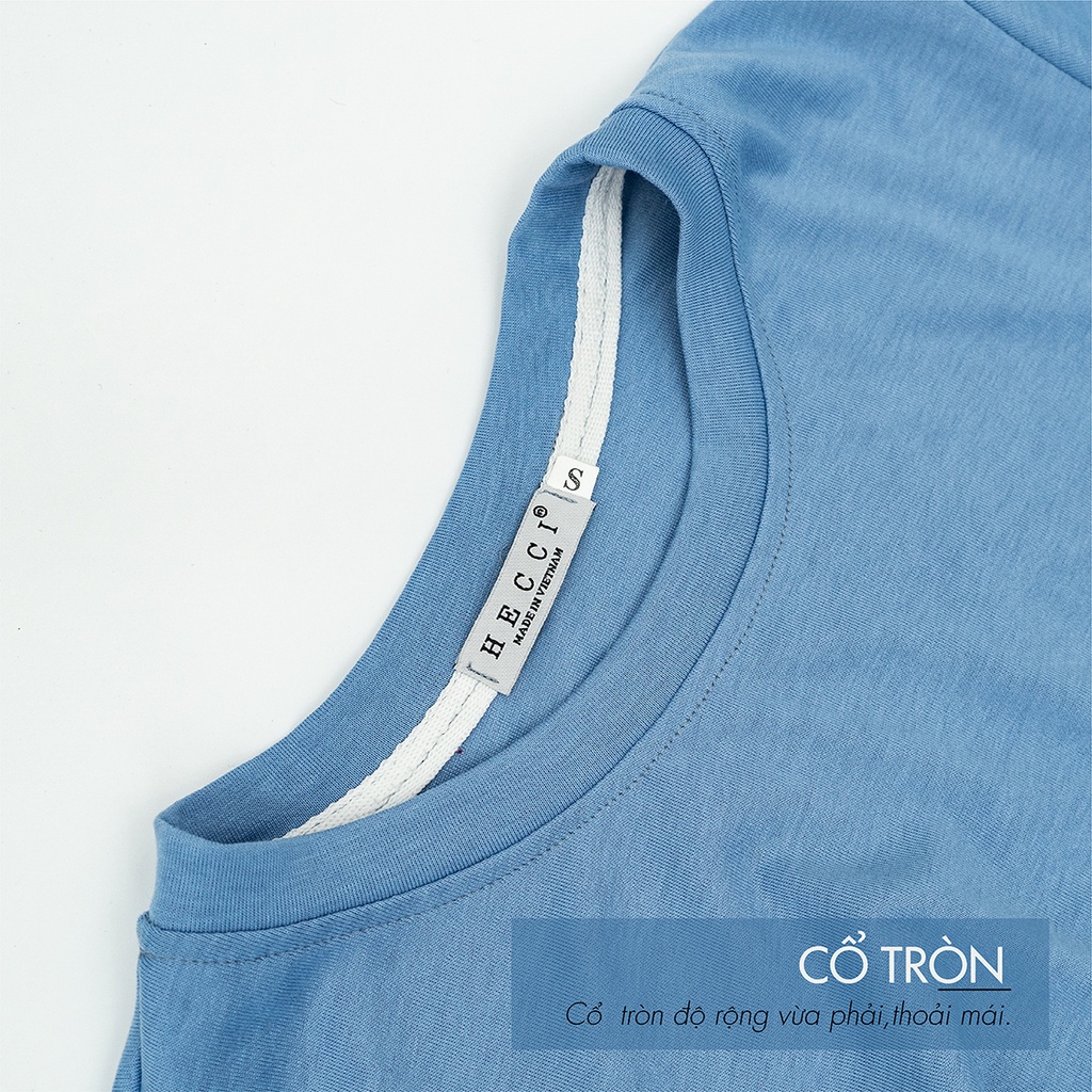 Áo Thun Croptop Nữ HECCI Ngắn Tay Đủ Màu Vạt Áo Chéo B404