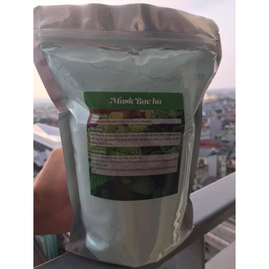 (Đại lý chính hãng) Bột Mặt Nạ Bạc Hà, Mặt Nạ Bạc Hà Colagen Gói 900gr | BigBuy360 - bigbuy360.vn