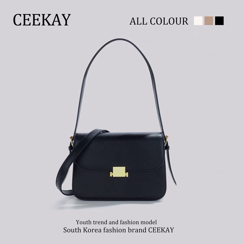 Túi Xách Nữ CEEKAY Dáng Vuông, Trơn Kéo Khóa Quai Da PU Kèm Quai Đeo Thanh Lịch, Sang Trọng - Hàng Quảng Châu