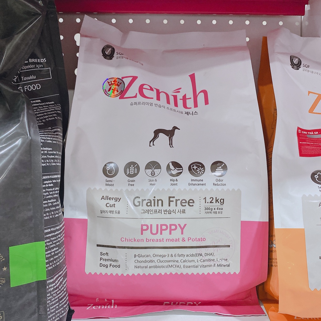 thức ăn hạt mềm cho chó ZENITH PUPPY/ ZENITH ADULT 1.2KG