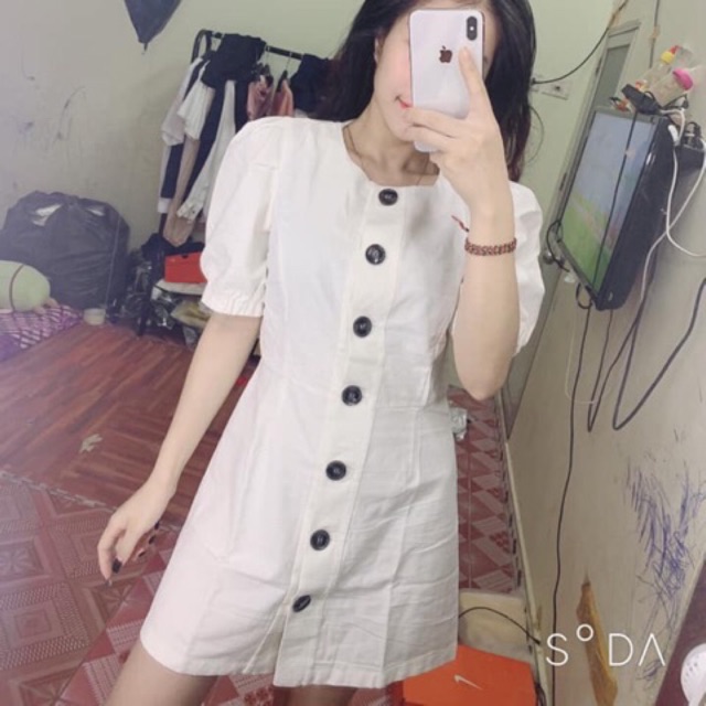 Váy zara tay bồng