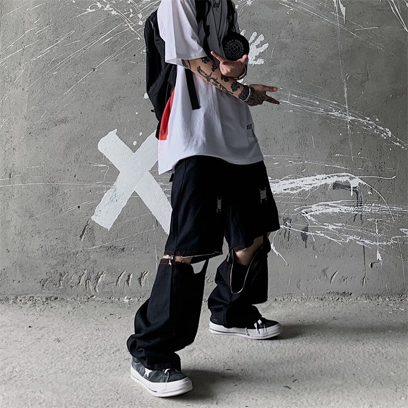 Quần âu phối dây đa năng có khóa kéo kim loại có thể tháo rời 179095