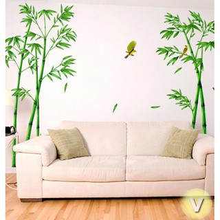 Decal dán tường Cây tre