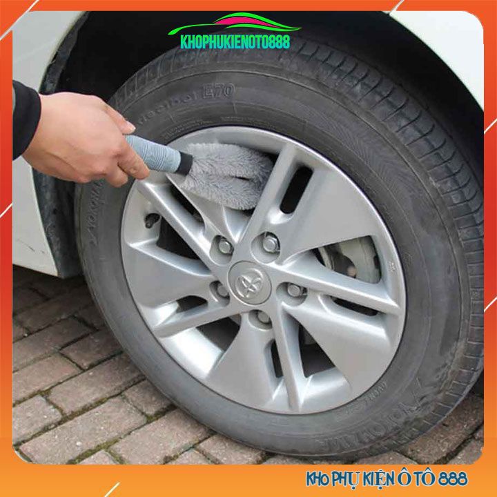 Bàn chải  vệ sinh chăm sóc bánh xe vành lốp ô tô chuyên dụng