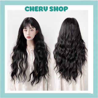 Tóc giả nguyên đầu xù 💄 FREESHIP 💄 tóc giả nguyên đầu xù dài 8174
