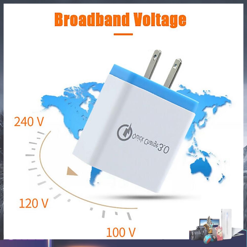 Củ sạc nhanh với 4 cổng USB màu sắc