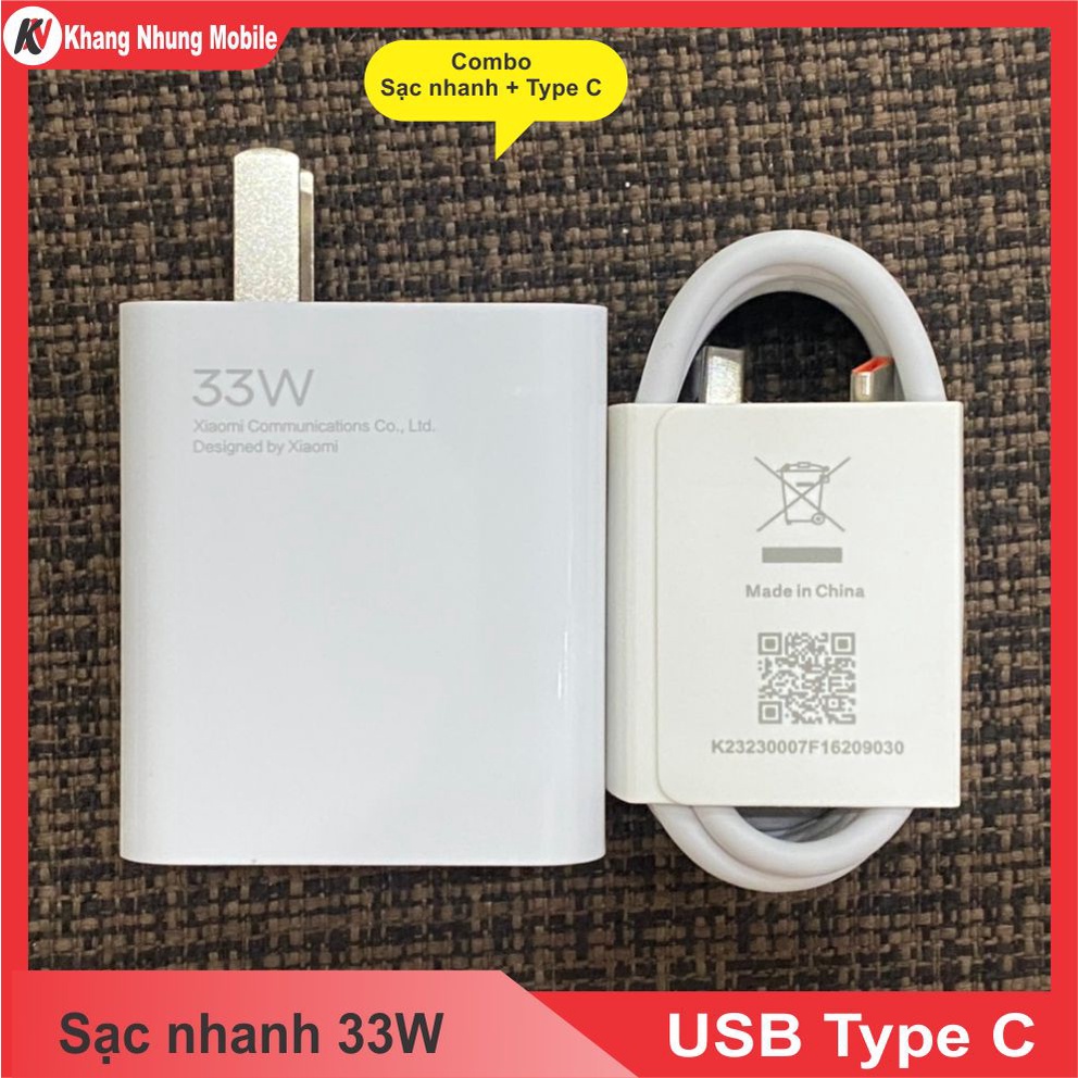 Bộ sạc Nhanh Xiaomi GaN 33W, 55W, 67W, 15W  cho Mi 11 lite, Mipad 5, Mipad 5 pro Siêu nhanh Khang Nhung