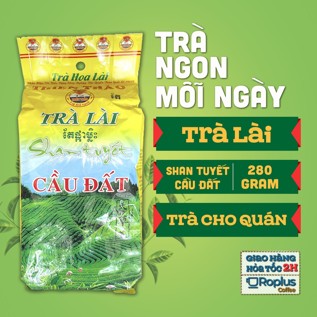 [Mã GROSALE giảm 10% đơn 150K] Trà Lài Thiên Thảo Cầu Đất pha trà đá, nóng, thơm ngon gói 280g giá sỉ từ RoPlus Coffee