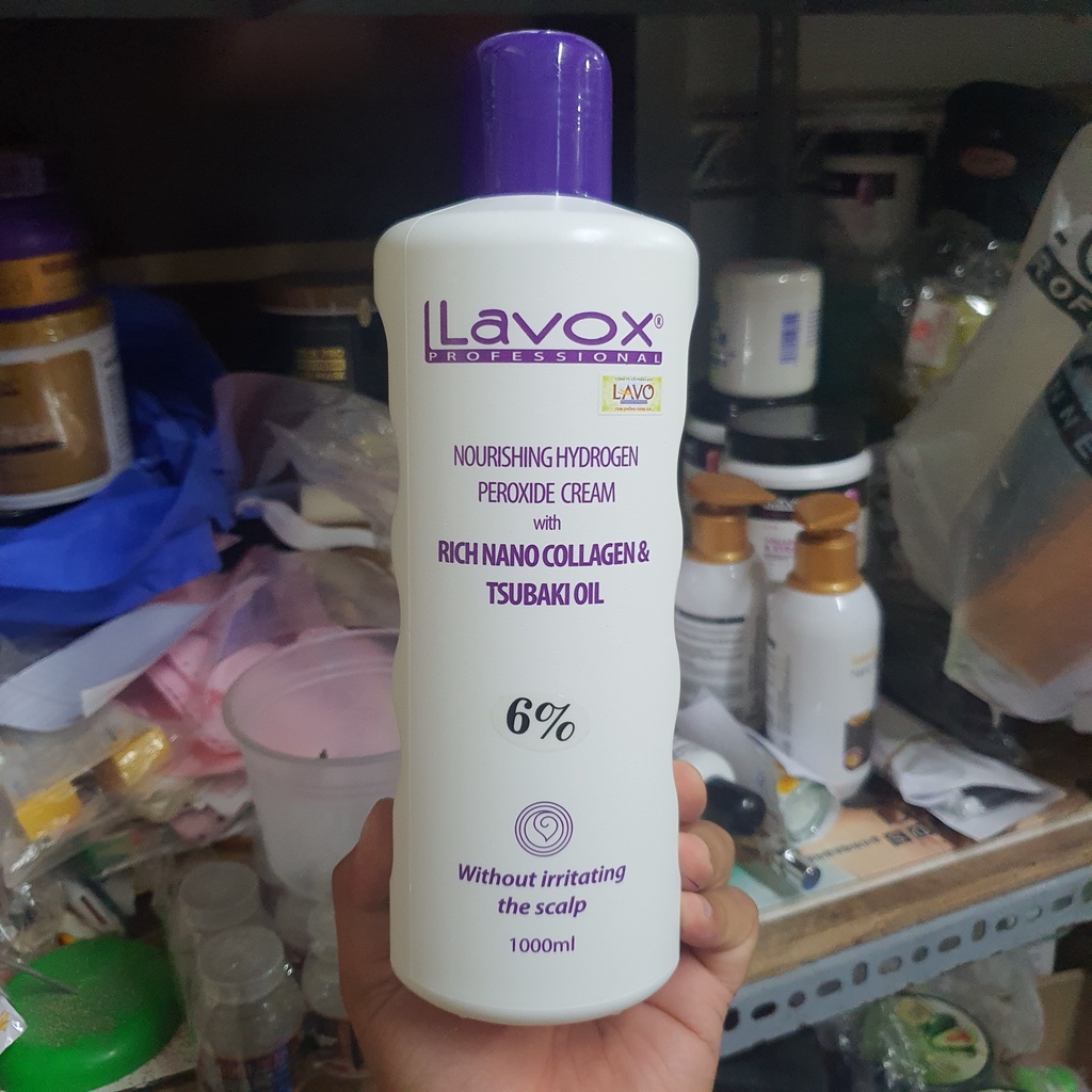 OXY LAVOX RICH NANO COLLAGEN 1000ML hỗ trợ nhuộm bảo vệ tóc