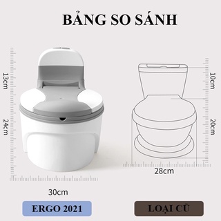 Bô vệ sinh cao cấp Ergo mô phỏng bồn cầu an toàn và tiện lợi cho bé trai và bé gái từ 6 tháng đến 8 tuổi