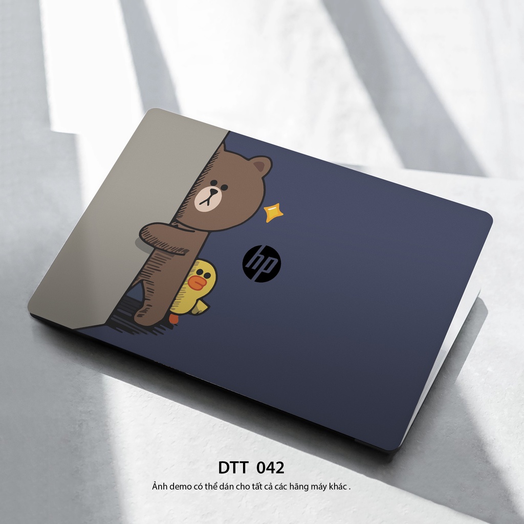 Skin Dán Laptop - Mẫu Gấu Brown Dễ Thương